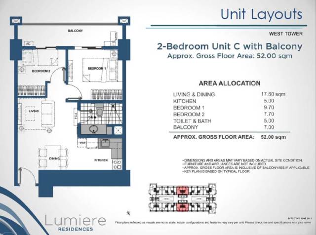 Lumiere 2 Brdroom DMCI