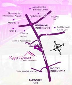 raya garden location map