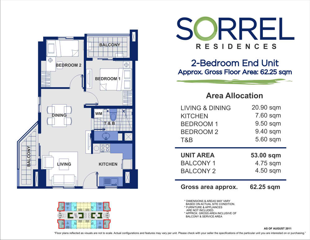 SORREL RESIDENCES 2BR 53SQM