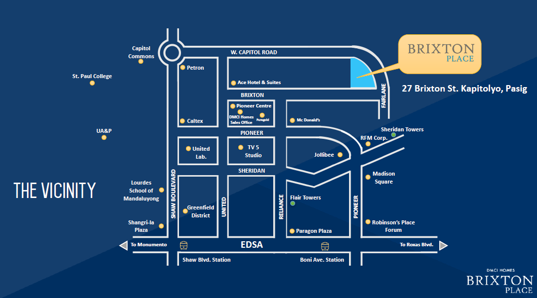 Brixton Place Location Map Dmci Homes Website With Virtual Tour And Live Chat Support