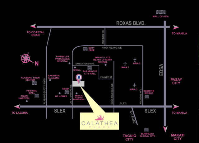 Calathea Place Location Map Sucat