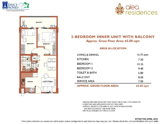 2 Bedroom Alea Residences