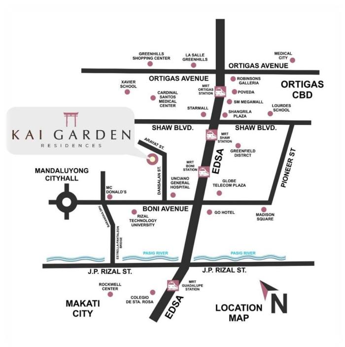 Location Map of Kai Garden Residences
