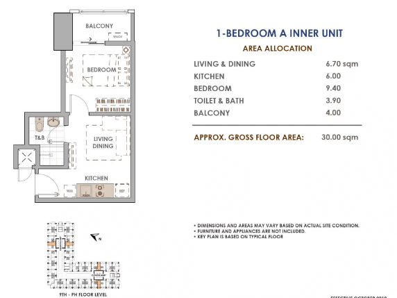Aston Unit Layout 1 Bedroom A