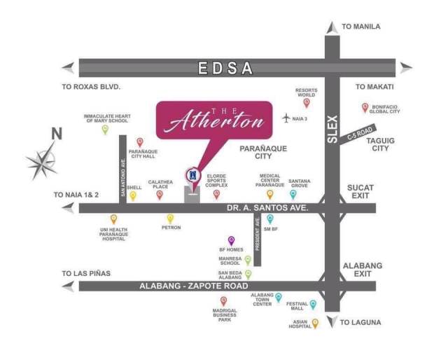Atherton Location Map